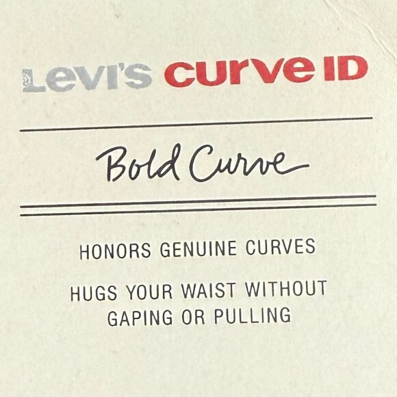 NWT Women's LEVI'S Bold‎ Curve Classic Slim Leg Jeans- Size 16S/33 - Picture 11 of 15